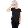 image:imageFunky Junque Girls Criss Cross Ponytail Baseball Cap Kids Messy Bun Hat  Lightweight mesh cap with criss cross elastic bands for camping playgrounds softball volleyball amp recessSmiley  Tie Dye Cotton CandyPink