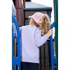 image:imageFunky Junque Girls Criss Cross Ponytail Baseball Cap Kids Messy Bun Hat  Lightweight mesh cap with criss cross elastic bands for camping playgrounds softball volleyball amp recess2 Pack Tie Dye Baby Pink  Tie Dye Cotton Candy