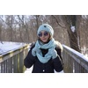 image:imageFunky Junque Hat Scarf Glove Set for Women  Matching Winter Set with Oversized Slouchy Beanie Infinity Scarf amp Cozy GlovesBurgundy