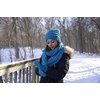 image:imageFunky Junque Hat Scarf Glove Set for Women  Matching Winter Set with Oversized Slouchy Beanie Infinity Scarf amp Cozy GlovesConfetti Burgundy