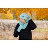 image:imageFunky Junque Hat Scarf Glove Set for Women  Matching Winter Set with Oversized Slouchy Beanie Infinity Scarf amp Cozy GlovesConfetti Indi Pink