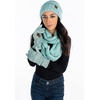 image:imageFunky Junque Hat Scarf Glove Set for Women  Matching Winter Set with Oversized Slouchy Beanie Infinity Scarf amp Cozy GlovesConfetti Mint