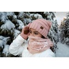 image:imageFunky Junque Hat Scarf Glove Set for Women  Matching Winter Set with Oversized Slouchy Beanie Infinity Scarf amp Cozy GlovesIndi Pink