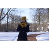 image:imageFunky Junque Hat Scarf Glove Set for Women  Matching Winter Set with Oversized Slouchy Beanie Infinity Scarf amp Cozy GlovesMustard