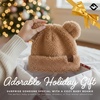 image:imageFunky Junque Infant Teddy Bear Beanie  Adorable Cozy Winter Knit Hat for Babies Warm Soft Baby Beanie CapCamel