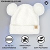 image:imageFunky Junque Infant Teddy Bear Beanie  Adorable Cozy Winter Knit Hat for Babies Warm Soft Baby Beanie CapIvory