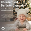 image:imageFunky Junque Infant Teddy Bear Beanie  Adorable Cozy Winter Knit Hat for Babies Warm Soft Baby Beanie CapIvory