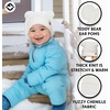 image:imageFunky Junque Infant Teddy Bear Beanie  Adorable Cozy Winter Knit Hat for Babies Warm Soft Baby Beanie CapIvory