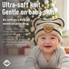 image:imageFunky Junque Infant Teddy Bear Beanie  Adorable Cozy Winter Knit Hat for Babies Warm Soft Baby Beanie CapStriped  Beige