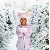 image:imageFunky Junque Kids Beanie with Earflaps Faux Fur Double Pom Pom Warm Winter Beanies for Girls Toddlers Children Ages 16Light Pink