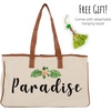 image:imageFunky Junque Large Canvas Tote Bag Womens Beach Shoulder Purse  Oversized canvas tote with interior slip pocket for beach trips pool park farmers markets amp grocery runsParadise