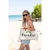 image:imageFunky Junque Large Canvas Tote Bag Womens Beach Shoulder Purse  Oversized canvas tote with interior slip pocket for beach trips pool park farmers markets amp grocery runsParadise