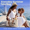 image:imageFunky Junque Large Canvas Tote Bag Womens Beach Shoulder Purse  Oversized canvas tote with interior slip pocket for beach trips pool park farmers markets amp grocery runsAloha Beaches