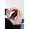 image:imageFunky Junque Mens Minimal Leather Wallet Slim RFID Blocking Card and ID Case Holder with Front ID Window BlackCamel