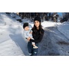 image:imageFunky Junque Mommy amp Me Beanie Set  Matching Knit Winter Hats for Baby Toddler Kids amp Moms Cute Family Beanies BundleAdult  Infant  Ribbed  2 Black  2 Heather Grey 4 Pack