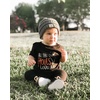 image:imageFunky Junque Mommy amp Me Beanie Set  Matching Knit Winter Hats for Baby Toddler Kids amp Moms Cute Family Beanies BundleAdult  Infant  Ribbed  2 Black  2 Heather Grey 4 Pack