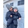 image:imageFunky Junque Mommy amp Me Beanie Set  Matching Knit Winter Hats for Baby Toddler Kids amp Moms Cute Family Beanies BundleAdult  Toddler  Ribbed  Heather Grey 2 Pk