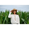 image:imageFunky Junque Open Weave Cowboy Hats for Women  Lightweight Western Retro Beach Straw Cowgirl Hat Concerts Festivals and Western for WomenBendable Brim Open Weave W Chin Strap  Natural