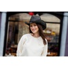 image:imageFunky Junque Open Weave Cowboy Hats for Women  Lightweight Western Retro Beach Straw Cowgirl Hat Concerts Festivals and Western for WomenOpen Weave W Chin Strap  Black