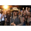image:imageFunky Junque Open Weave Cowboy Hats for Women  Lightweight Western Retro Beach Straw Cowgirl Hat Concerts Festivals and Western for WomenOpen Weave W Chin Strap  Natural