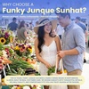 image:imageFunky Junque Panama Sun Hat Wide Brim Packable Straw Beach Cap  Natural straw Panama hat with wide packable brim for beaches pools vacations travel amp beachwearA Bride