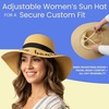 image:imageFunky Junque Panama Sun Hat Wide Brim Packable Straw Beach Cap  Natural straw Panama hat with wide packable brim for beaches pools vacations travel amp beachwearBaby on Board