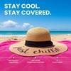image:imageFunky Junque Panama Sun Hat Wide Brim Packable Straw Beach Cap  Natural straw Panama hat with wide packable brim for beaches pools vacations travel amp beachwearJust Chillin