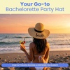 image:imageFunky Junque Panama Sun Hat Wide Brim Packable Straw Beach Cap  Natural straw Panama hat with wide packable brim for beaches pools vacations travel amp beachwearA Bride Fringe Edge