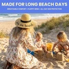 image:imageFunky Junque Panama Sun Hat Wide Brim Packable Straw Beach Cap  Natural straw Panama hat with wide packable brim for beaches pools vacations travel amp beachwearBaby on Board