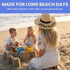 image:imageFunky Junque Panama Sun Hat Wide Brim Packable Straw Beach Cap  Natural straw Panama hat with wide packable brim for beaches pools vacations travel amp beachwearAloha Beaches