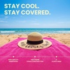 image:imageFunky Junque Panama Sun Hat Wide Brim Packable Straw Beach Cap  Natural straw Panama hat with wide packable brim for beaches pools vacations travel amp beachwearHere Comes the Sun