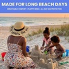 image:imageFunky Junque Panama Sun Hat Wide Brim Packable Straw Beach Cap  Natural straw Panama hat with wide packable brim for beaches pools vacations travel amp beachwearHere Comes the Sun