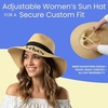 image:imageFunky Junque Panama Sun Hat Wide Brim Packable Straw Beach Cap  Natural straw Panama hat with wide packable brim for beaches pools vacations travel amp beachwearGood Vibes