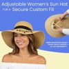 image:imageFunky Junque Panama Sun Hat Wide Brim Packable Straw Beach Cap  Natural straw Panama hat with wide packable brim for beaches pools vacations travel amp beachwearBon Voyage