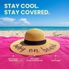 image:imageFunky Junque Panama Sun Hat Wide Brim Packable Straw Beach Cap  Natural straw Panama hat with wide packable brim for beaches pools vacations travel amp beachwearBaby on Board