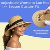 image:imageFunky Junque Paper Straw Sun Hat Packable Wide Brim Ponytail Hole  Lightweight paper sun hat with ponytail slot for the beach pool music festivals gardening amp boatingGood Vibes