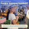 image:imageFunky Junque Paper Straw Sun Hat Packable Wide Brim Ponytail Hole  Lightweight paper sun hat with ponytail slot for the beach pool music festivals gardening amp boatingNatural