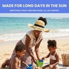 image:imageFunky Junque Paper Straw Sun Hat Packable Wide Brim Ponytail Hole  Lightweight paper sun hat with ponytail slot for the beach pool music festivals gardening amp boatingGood Vibes