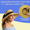 image:imageFunky Junque Paper Straw Sun Hat Packable Wide Brim Ponytail Hole  Lightweight paper sun hat with ponytail slot for the beach pool music festivals gardening amp boatingNatural