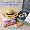 image:imageFunky Junque Paper Straw Sun Hat Packable Wide Brim Ponytail Hole  Lightweight paper sun hat with ponytail slot for the beach pool music festivals gardening amp boatingJust Married