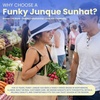 image:imageFunky Junque Paper Straw Sun Hat Packable Wide Brim Ponytail Hole  Lightweight paper sun hat with ponytail slot for the beach pool music festivals gardening amp boatingBride WhiteGold
