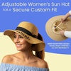 image:imageFunky Junque Paper Straw Sun Hat Packable Wide Brim Ponytail Hole  Lightweight paper sun hat with ponytail slot for the beach pool music festivals gardening amp boatingHello Sunshine