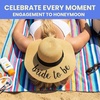 image:imageFunky Junque Paper Straw Sun Hat Packable Wide Brim Ponytail Hole  Lightweight paper sun hat with ponytail slot for the beach pool music festivals gardening amp boatingBride to Be