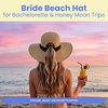 image:imageFunky Junque Paper Straw Sun Hat Packable Wide Brim Ponytail Hole  Lightweight paper sun hat with ponytail slot for the beach pool music festivals gardening amp boatingBride to Be