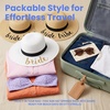 image:imageFunky Junque Paper Straw Sun Hat Packable Wide Brim Ponytail Hole  Lightweight paper sun hat with ponytail slot for the beach pool music festivals gardening amp boating1 Bride  6 Bride Tribe