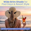 image:imageFunky Junque Paper Straw Sun Hat Packable Wide Brim Ponytail Hole  Lightweight paper sun hat with ponytail slot for the beach pool music festivals gardening amp boating1 Bride  4 Bride Tribe
