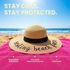 image:imageFunky Junque Paper Straw Sun Hat Packable Wide Brim Ponytail Hole  Lightweight paper sun hat with ponytail slot for the beach pool music festivals gardening amp boatingResting Beach Face