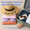 image:imageFunky Junque Paper Straw Sun Hat Packable Wide Brim Ponytail Hole  Lightweight paper sun hat with ponytail slot for the beach pool music festivals gardening amp boatingBride to Be
