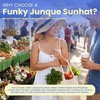 image:imageFunky Junque Paper Straw Sun Hat Packable Wide Brim Ponytail Hole  Lightweight paper sun hat with ponytail slot for the beach pool music festivals gardening amp boatingBride to Be