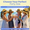 image:imageFunky Junque Paper Straw Sun Hat Packable Wide Brim Ponytail Hole  Lightweight paper sun hat with ponytail slot for the beach pool music festivals gardening amp boating4 Bride Tribe